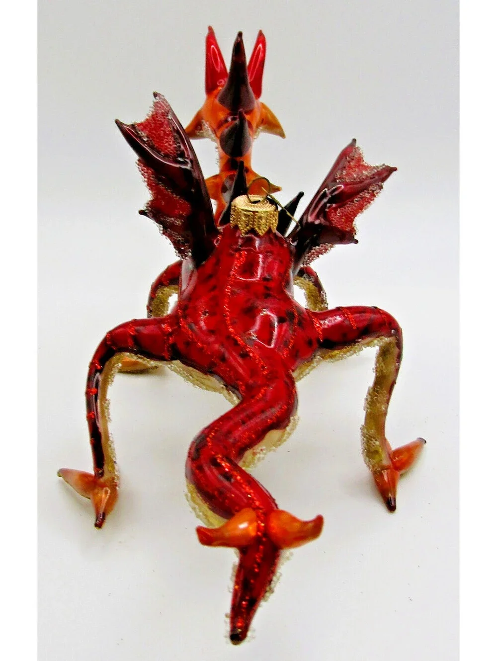 Morawski Ornaments Polish Hand-Blown Glass Dragon Christmas Ornament